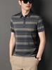 Verano Nueva Camiseta de Algodón de Manga Corta para Hombre Bolsillo Real Solapa Combinación Total Suelta Camisa POLO para Hombre de Mediana Edad