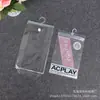 Bolsa com Zíper de PVC, Bolsa Plástica Transparente de EVA, Bolsa para Armazenamento de Documentos de Papelaria, Bolsa com Botão de Pressão Laser, Bolsa com Etiqueta, Porta-Cartão