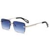 2202 Liquidación Gafas de Sol Sin Montura Gafas de Sol para Hombres y Mujeres Gafas Retro Amazon Venta al por Mayor Gafas de Sol con Protección Solar Europeas