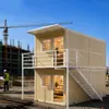 Casa contenedor plegable móvil, casa modular prefabricada hecha a medida, casa integrada para uso de oficina y residencial, casa simple para exteriores