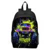 Mochila Escolar Infantil de 16 pulgadas Estampado Camión Monstruo Mochila para Estudiante de Primaria Niño y Niña