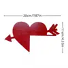 En Stock Decoraciones de Corazón de Madera Temáticas de San Valentín para Esquinas de Puertas y Marcos de Ventanas, Colgantes Decorativos para Marcos de Puertas con Forma de Corazón