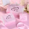 Caja de dulces estrella personalizada europea para boda boda creativa empaque de dulces caja de regalo cartón cuadrado tamaño