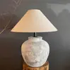 Ornamento de Vento Silencioso Estilo Japonês Sala de Estar Estudo Luminária de Cabeceira Pote de Porcelana Feito à Mão Vasos de Flores Luminária de Mesa de Cerâmica para Hotel Pousada