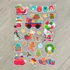 Pegatinas de Burbuja Estéreo 3D de Papá Noel Pegatinas de Dibujos Animados para Niños Pegatinas de Recompensa para Jardín de Infancia Pegatinas de Decoración Navideña