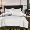 Juego de Ropa de Cama de Hotel de Cuatro Piezas, Juego Blanco de Sábana y Funda de Edredón de Tres Piezas para Casas de Huéspedes, Sábana Ajustable, Juego de Colcha de Hotel