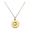 Collar Colgante de 26 Letras Transfronterizo, Moderno, Sencillo, Diseño de Nicho, Cadena para Clavícula Versátil para el Uso Diario para Mujeres