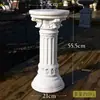 Vaso de Flores Coluna Romana Europeia Entrada de Villa Grande Chão Varanda Pátio Jardim Base Ornamento Suporte de Flores