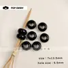 Ábaco colorido de acrílico com furos grandes, acessórios para joias DIY, colares de miçangas feitos à mão, brincos, acessórios, componentes para beadwork feitos à mão