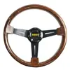 Venta caliente transfronteriza modificación de coche Volante universal 380MM coche clásico hip hop retro volante universal de madera de melocotón