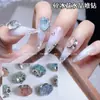 Acessórios de Unha Artística Rhinestone Elegantes Brilhantes Finos Tipo Pilha de Ovo Transparente Cor Pombo Rhinestone Acabado Unhas Usáveis Atacado