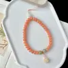 Novo Pulseira de Grãos de Feijão de Leite Bodhi Estilo Chinês, Pingente Requintado para Celular e Chaveiro, Contas Budistas, Atacado