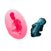 Molde de Silicone para Embossing em Formato de Bebê Molde para Bolo Fondant Decoração de Bolo Molde para Arte em Açúcar