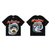 Transfronterizo Hellstar Hellstar Verano Nuevo Marca de Moda Europea y Americana Camiseta de Manga Corta Holgada para Hombre y Mujer Nfc