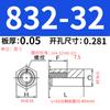 Remache de Acero Galvanizado con Agujero Pasante a Presión Remache Hexagonal Tornillo Bso/So-440/6440/632/8632/832