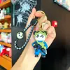 Chaveiro Panda SWAT Armado com Arma de Fogo Boneco Panda de Silicone Chaveiro Pingente Pequeno Presente para o Dia do Exército