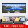 2019 Nova pintura de diamante 5d água corrente e riqueza cornucópia ponto cruz sala de estar paisagem pintura paisagem cervo colando diamante