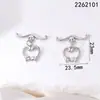 Cierre para Collar de Perlas Oro 18K Incrustado con Circonita Cierre Irregular Ot para Pulsera Collar Accesorios de Joyería