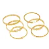 Hebilla de Herradura en Forma de U de Acero Inoxidable Pulsera Hidráulica para Mujer, Moda Transfronteriza Joyería de Oro de 18 Quilates, Pulsera Elegante de Diseño Personalizado