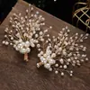 Li Yitong mismo estilo horquilla hada vestido de novia accesorios para el cabello perla borla mariposa elfo tocado de novia 2023 nuevo