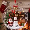 Letrero Redondo Colgante de Acrílico Navideño Decoración de Árbol de Navidad Festivo Colgante Venta Directa Transfronteriza de Amazon Fuente de Mercancía de Comercio Exterior