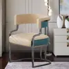 Silla de Comedor de Lujo Ligero para Uso en Casa, Sala de Estar, Sillón Sofá para Mahjong, Recepción de Hotel y Negociación, Juego de Mesa y Sillas Comerciales, Tocador, Específico para el Cliente