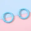 Anillo de llavero con cierre de resorte pintado en spray de aleación, cuenta retorcida en forma de corazón redondo, accesorio de gancho de cuentas hecho a mano para DIY