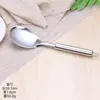 Atacado utensílios de cozinha de aço inoxidável conjunto de oito peças espátula escorredor grande espátula de cozinha anti-queimadura garfo para carne colher de mistura com cabo longo
