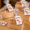 Bandeja de papel para pastel de almohada dorada, bolsa de embalaje, caja de papel desechable resistente a altas temperaturas para tostadas, bolsa para hornear, caja de pan, molde