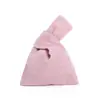 Bolso de Muñeca Vintage Estilo Ins de Pana con Nudo Bolso de Mano Vacío para Muñeca Bolso de Mano Mini Portátil para Teléfono Móvil para Mujer
