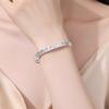 Pulsera de plata de ley 9999 hielo roto plata pura boca cerrada flor de coche pulsera fábrica venta al por mayor directa pequeño libro rojo regalo popular