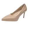 Otoño 2026 Nuevo Estilo Europeo y Americano Charol Puntiagudos Sexy Tacón de Aguja Zapatos de Moda Talla Grande Zapatos de Trabajo Tacones Altos para Mujer