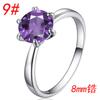 Wish Fashion Comércio Exterior Joias Simples para Mulheres Anel de Cor Coreano Seis Garras Zircônia Cravejada Anel Anel de Dedo de Comida