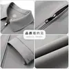 Nueva Chaqueta de Hombre para Primavera y Otoño Ropa de Trabajo Ejecutiva Funcionario Negocios Clásica Cuello Solapa Chaqueta de Seda de Leche