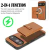 Compatible con Google Pixel 11ProXL Funda Magnética 2 en 1 para Teléfono 10/9A Ranura para Tarjeta Carga Inalámbrica Funda de Cuero