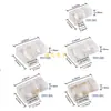 Conector de esquina especial tipo L transparente sin soldadura de cristal para tira de lámpara COB no tiene área oscura ángulo recto de 90 grados tarjeta RGB monocromática
