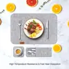 Set de Posavasos de Fieltro, Bolsita para Cubiertos, Mantel Protector Aislante Absorbente de Agua para Mesa de Comedor, Logo Imprimible
