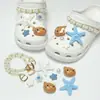 Novos charms de estrela-do-mar e água-viva transparentes para tamancos, fivelas de decoração para sapatos, charms de corrente de contas DIY removíveis