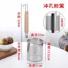 Cucharón de Acero Inoxidable 304 Colador para Fideos Mala Tang Red de Filtro Pala para Fideos Pala para Cocinar Fideos Cesta para Escaldar Verduras Colador Grande