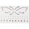Nuevo taladro para cejas Yimei, taladro para la frente, taladro en forma de mariposa, estrella, acrílico, taladro para ojos, cara, diamante, adhesivo, venta al por mayor