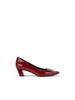 Tacones Altos Estilo Francés Yuanlitong para Mujer con Tacón Grueso Cómodos, Zapatos de Salón Individuales Bajos con Hebilla Cuadrada Metálica para Mujer 2025, Modernos y Versátiles