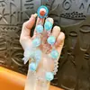 Cadena para Teléfono con Lazo y Perlas, Llavero Colgante, Encanto Exquisito para Bolso, Accesorio para Llaves de Coche, Pequeño Regalo