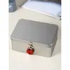 Caja pequeña cerrada caja de almacenamiento caja de hierro alcancía pequeña caja con contraseña joyero caja de bloqueo para teléfono móvil alcancía caja fuerte