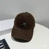 Gorra de Béisbol Coreana 2025 Otoño Temprano Nuevo Estilo Coreano Versátil Bordada con Letras Mostrando la Cara Gorra Pequeña Casual con Visera