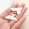 Nuevo accesorio de colgante de aleación con forma de corazón de jeringa médica roja y blanca, gorro de enfermera, accesorio para joyería de nicho DIY