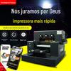Impressora UV de Mesa de Grau Industrial de 31 Graus Pequena Produção Impressão em Acrílico Capa de Celular Equipamento de Relevo 3D Jato de Tinta