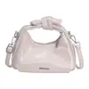 Estilo Casual Nova Bolsa de Mão Plissada com Laço Texturizado de Nicho Bolsa de Ombro Fashionável para Compras e Deslocamento Bolsa de Axila