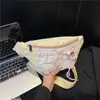 Nueva Bolsa de Pecho Color Block Estilo Japonés para Mujer, Diseño Único, Bolso Cruzado Versátil, Bolso de Cintura de Moda con un Toque Juvenil