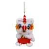 Linterna de León de Peluche Kit de Materiales DIY Hecho a Mano Colgante de Linterna Portátil para Niños Regalo de Festival de Mediados de Otoño Linterna Pequeña para Exhibición en Puesto