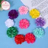 En Stock 4.5cm Clavel de Tela Colorido Cinta Flores Pequeñas Accesorios DIY Flores Artificiales 3D Accesorios para Ropa